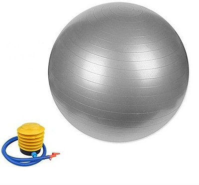 

Zahuu Gym Ball 75 cm/with Foot Pump Gym Ball(With Pump), Silver