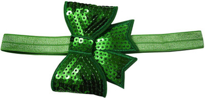 

Pinkblueindia Girl Sparkle Sequins Bowknot Head Band(Green)