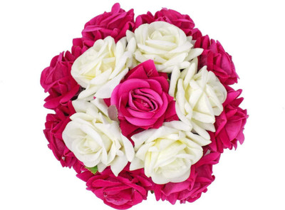 

AASA Artificial Gajra Flower For Women Bun Hair Accessories Gajra For Juda Girls Wedding Hair Gajra Artificial Flower For Women Wedding Bridal Bun, Hair Accessory Set(Pink)