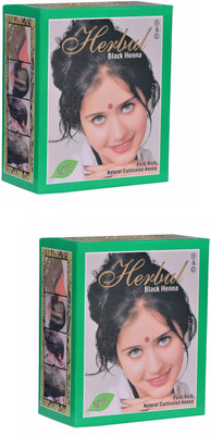 

herbul black henna (pack of2) Hair Color(green)