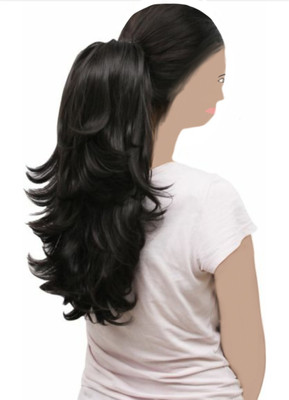 

Alizz Lovely clip on hair extension Clutch hair wig for girls hair extensions bun juda pony tail wig natural long hair wig stylish wig artificial claw hair wig for women pony wig out curl step cut hair feather cut hair style step cut hair style straight b