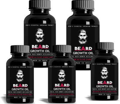 

Vihado MOUSTACHE & BEARD NOURISHING OIL Hair Oil 15 ML Pack of 5 (70 ml) Hair Oil(15 ml)