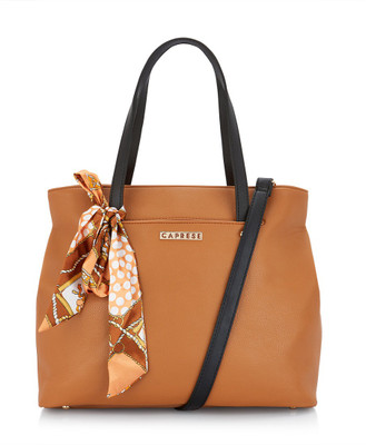 

Caprese Hand-held Bag(Tan, Black), Black;tan