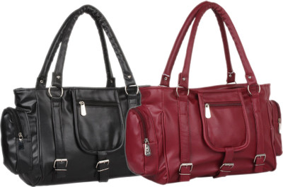 

Mountrex Hand-held Bag(Black, Maroon)