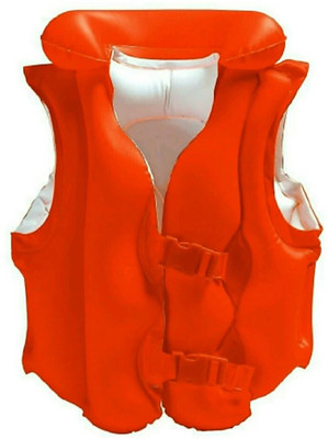 zhomcollection Intex Delux Swim Vest inflatable Jecket Inflatable Swimming Vests(Red)