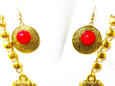 

PRETLEEN Alloy, Oxidised Silver Jewel Set(Multicolor)