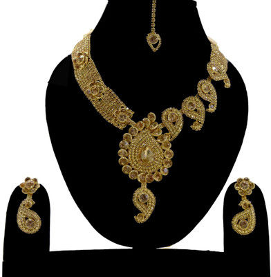 Chouhan Stylish Alloy Jewel Set(Gold)