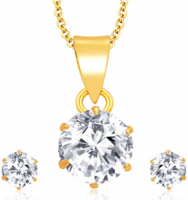 

Trinetra Copper Jewel Set(White)