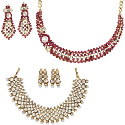 Jewels Capital Alloy Gold-plated Multicolor Jewellery Set(Pack of 1)