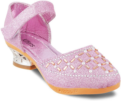 

KITTENS Girls Velcro Heels(Pink