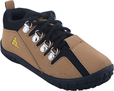 

BUNNIES Boys Lace Casual Boots(Beige, Mouse
