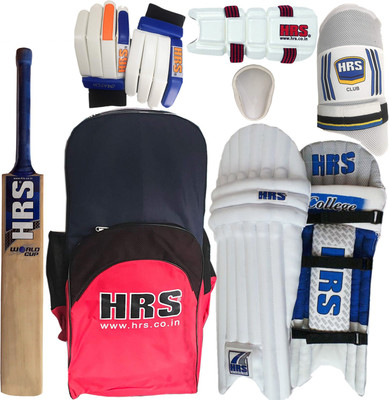 

HRS Smash Cricket Kit Full Set with Shoulder Bag - Red, Size 4 (Boys) Cricket Kit