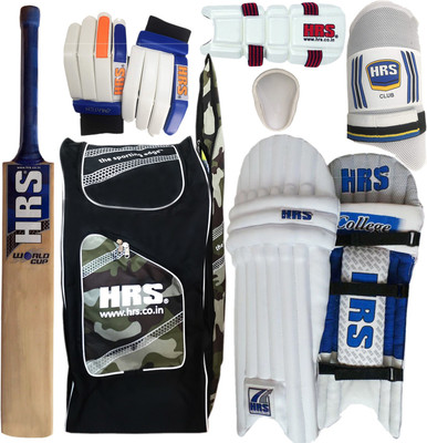 

HRS Smash Cricket Kit Full Set with Camouflage Backpack, Full Size (Men's) Cricket Kit