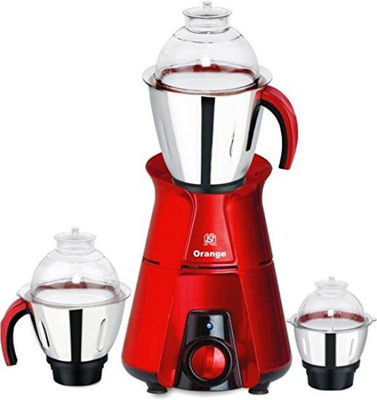 

Orange Evita Metalic Mixer Grinder (Red) 1000 Mixer Grinder(Red, 3 Jars)