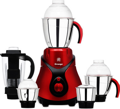 

Orange Bellona Metalic Mixer Grinder (Red) 1000 Mixer Grinder(Red, 5 Jars)