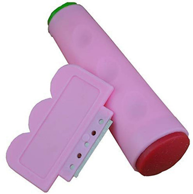 

SYGA Stamper Plastic Metal Scraper Nail Polish Art Stamping Tools Set(Pink)
