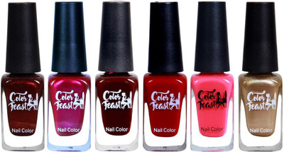 

miss nails COLOR FEAST 11 ML Multi(Pack of 6)