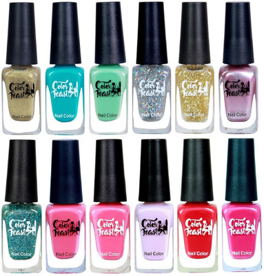 

miss nails MULTI COLOR 12PCS COMBO Multi(Pack of 12)