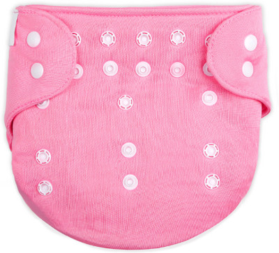 

Miss & Chief Reusable Diaper- Pink- Adjustable, Reusable, Supersoft