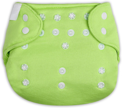 

Miss & Chief Reusable Diaper- Green- Adjustable, Reusable, Supersoft
