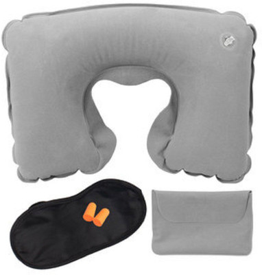 

Aashish Travel Inflatable Neck Rest Cushion U Pillow Eye Mask Neck Pillow(Randam)