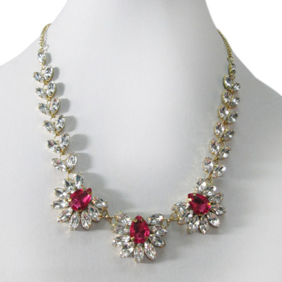 

RUBY FASHION COLLECTION artificial fashion jewellery necklace for women / girls Silver Plated Copper Necklace