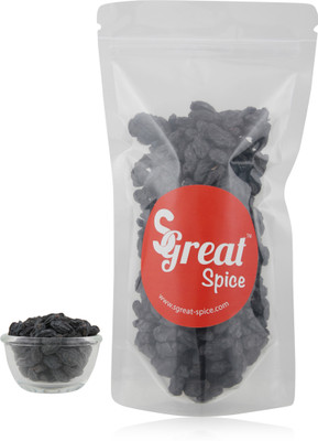 Sgreat Spice Seedless Black Raisins(900 g, Pouch)