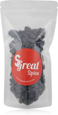 Sgreat Spice Black Seedless Raisins(1 kg, Pouch)