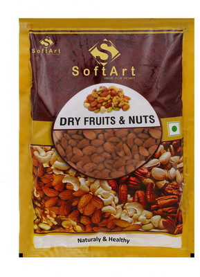 

Soft Art 100% Natural California Healthy and fresh Almonds(250 g, Vacuum Pack)