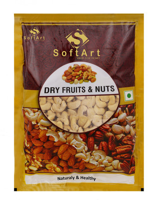 

Soft Art 100% Natural and Fresh Whole Nuts Cashews(250 g, Vacuum Pack)