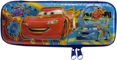 

shophills 007 CAR Art Plastic Pencil Box(Set of 1, Red)