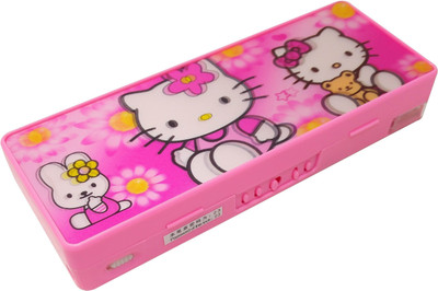 

Parteet pencil box pencil box Art Plastic Pencil Box(Set of 1, Pink)