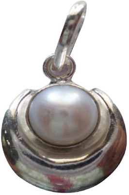 

Jaipur Gesmtone Pearl Pendant with Natural Pearl stone Silver Pearl Stone