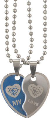 

Saizen Saizen CHP97 Heart Locket with Chain for Men/Boys/Husband & Unisex Rhodium Stainless Steel Pendant