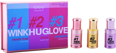 

iGlory Roll On Fragrances Three-in-One Alcohol Free Perfume Set for Women (3 x 3ml) Perfume - 9 ml(For Women)