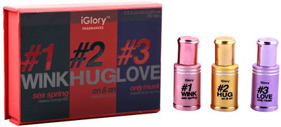 

iGlory Roll On Fragrances Three-in-One Alcohol Free Perfume Set for Men (3 x 3ml) Perfume - 9 ml(For Men)