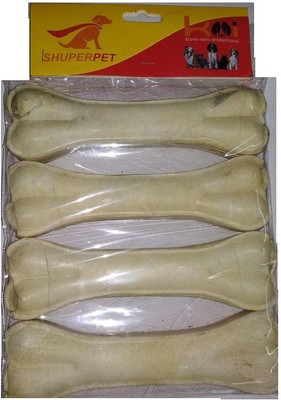 

shuperpet Shuperpet Raw Hide Pressed Dog Bone 4 Inch (4 In 1) Dog Chew(1 kg, Pack of 4)