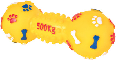 

Trixie Dumbbell Vinyl Rubber Dog Toy Rubber Squeaky Toy For Dog