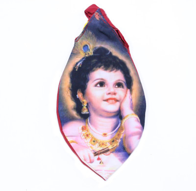 

THE HOLY MART ISKCON Beautiful Krishna japa bag / Bead bag Potli(Multicolor)