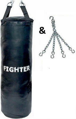

Fighter SYNTHETIC LEATHER PUNCHING BAG WITH CHAIN Hanging Bag(HEAVY, 36 kg)