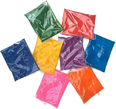 imtion Pack of 8 Rangoli Powder(Multicolor)