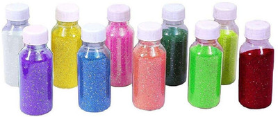 imtion Pack of 10 Rangoli Powder(Multicolor)
