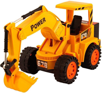 

GOOYO JCB Excavator Construction Power Truck with Batteries Wired Less Remote Control(Yellow)