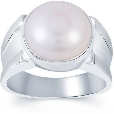 

SMJ Metal Pearl Ring, Silver