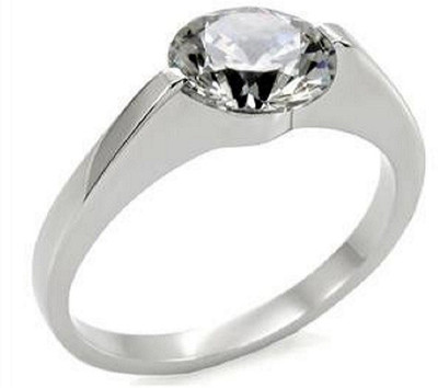 

Jaipur Gemstone Zircon Ring With Natural Zircon Stone Stone Zircon Silver Plated Ring, White