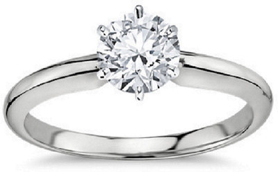 

Jaipur Gemstone White Sapphire Ring With NAtural White Sapphire Stone Stone Sapphire Silver Plated Ring