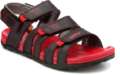 Buy Men SS-210 Black Red Floater Sandals Men Black, Red Sandals online |  Looksgud.in