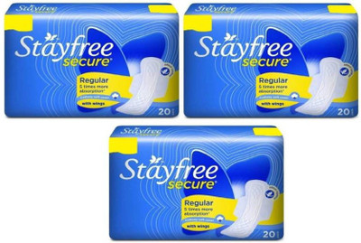 

Stayfree re 20+20+20 pads Sanitary Pad(Pack of 3)