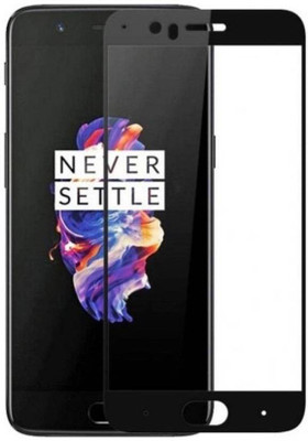npplastics Edge To Edge Tempered Glass for Oneplus 5(5D Tempered Glass )(Pack of 1)