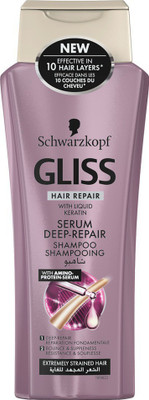 Schwarzkopf Gliss Hair Repair with Liquid Keratin serum Deep Repair Shampoo 250 ml(250 ml) Flipkart